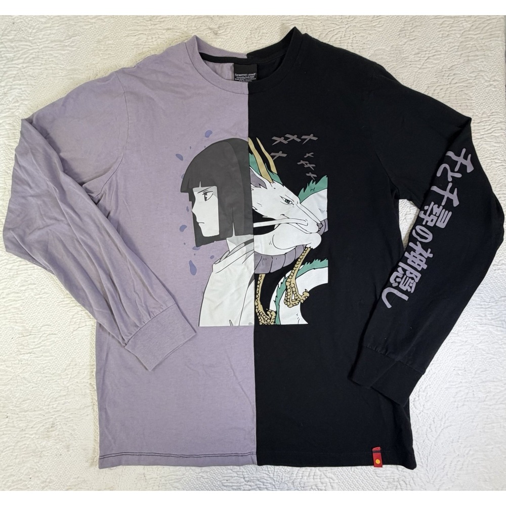 VTG Studio Ghibli Spirited Away Haku Long-Sleeve T-Shirt Adult Size Medium RARE